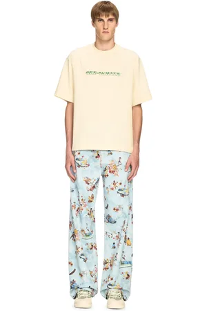 OFF-WHITE Cash Arrow Skate S/s Tee White Asparagus - Male T-shirts L
