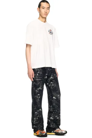 OFF-WHITE Jacquard Fresco Jeans - Male Pantaloni 32