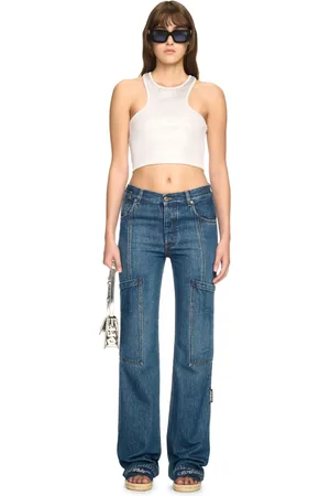 OFF-WHITE Denim Cargo Pants - Female Denim 24