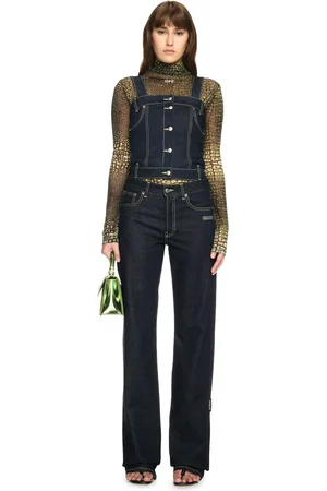 OFF-WHITE Denim Corset Top - Female T-shirt E Top 38
