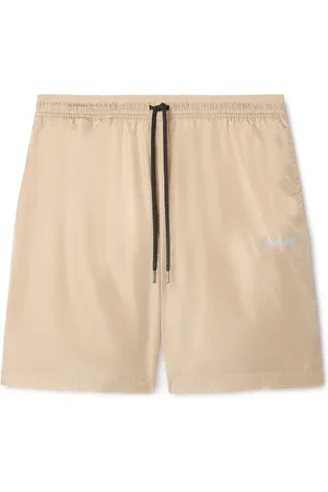 OFF-WHITE Beige Outline Swim Shorts - Men Costumi M