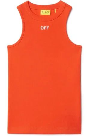 OFF-WHITE Stamp Ribbed Tank - Kids Abbigliamento Bambina 10
