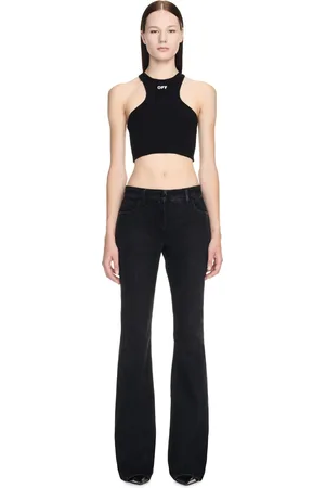 OFF-WHITE Off Stamp Ribbed Top - Female T-shirt E Top 36