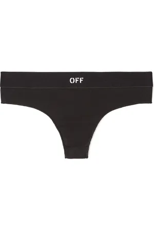 OFF-WHITE Off Rib Brazilian Panties - Female Intimo E Calze L