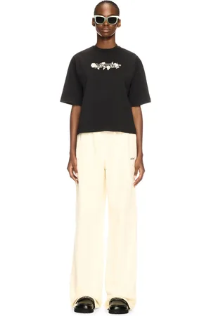 OFF-WHITE Bookish Roses Boxy T-shirt - Female T-shirt E Top L