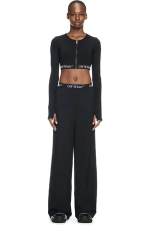 OFF-WHITE Logo Band Nylon Pants - Female Leggings 38