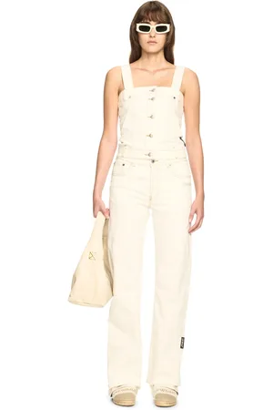 OFF-WHITE Denim Corset Top - Female T-shirt E Top 38