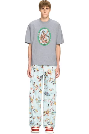 OFF-WHITE Gray Fresco T-shirt - Male T-shirts L