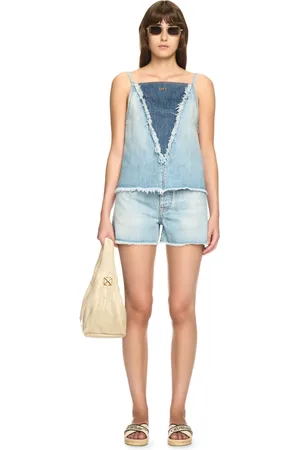 OFF-WHITE Denim Doll Top - Female T-shirt E Top 36