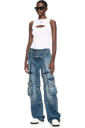 OFF-WHITE Off Stamp Ribbed Row Top - Female T-shirt E Top 36