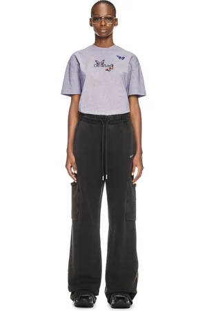 OFF-WHITE Gray Bookish Butterfly T-shirt - Female T-shirt E Top M