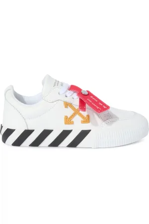 OFF-WHITE Vulcanized Leather White/ocher Yellow - Kids Scarpe Bambino 24