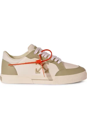 OFF-WHITE White/sage Vulcanized Leather - Male Sneakers 38