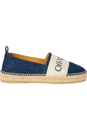 OFF-WHITE Bookish Denim Espadrilles Vintage - - Female Slides Ed Espadrillas 35