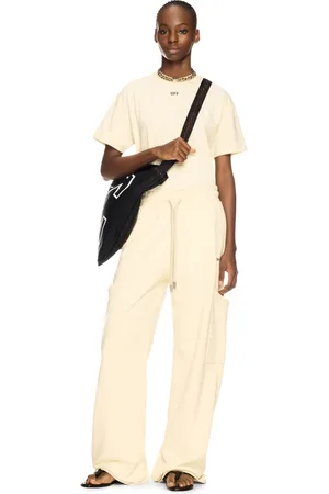 OFF-WHITE White Bookish Cargo Sweatpants - Female Pantaloni L