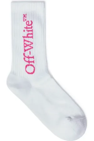 OFF-WHITE Quote Mid Socks - Female Intimo E Calze M
