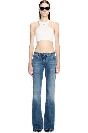 OFF-WHITE Off Stamp Ribbed Top - Female T-shirt E Top 36