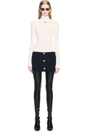 OFF-WHITE Off Stamp Second Skin L/s Turtleneck - Female T-shirt E Top 36