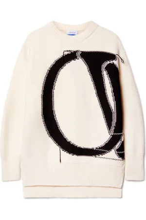 OFF-WHITE Maxi Logo Crewneck - Female Maglieria L
