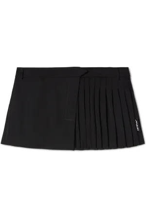 OFF-WHITE Wool Mini Skirt - Female Gonne 38