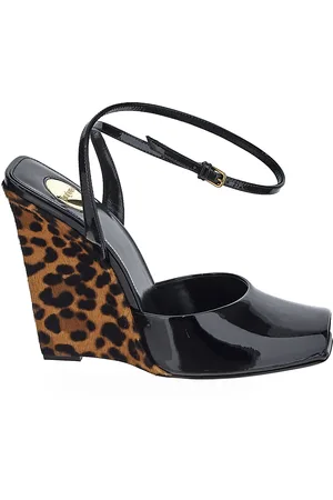 Saint Laurent La Scandale Wedge Sandals