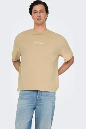 Only & Sons T-shirt Oversize Fit Paricollo Spalle Cadenti