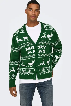 Only & Sons Onsxmas Cardigan In Maglia
