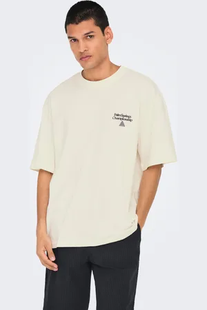 Only & Sons T-shirt Oversize Fit Paricollo Spalle Cadenti