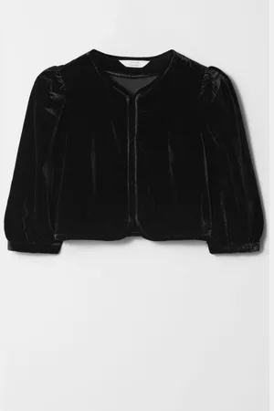 & OTHER STORIES Velvet Cropped Blouse