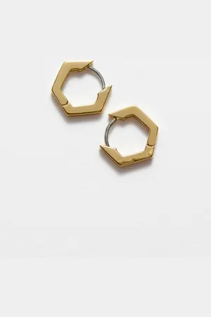 & OTHER STORIES Hexagon Hoop Earrings