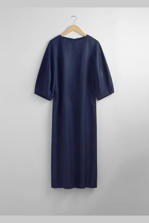 & OTHER STORIES Boat-Neck Midi Dress