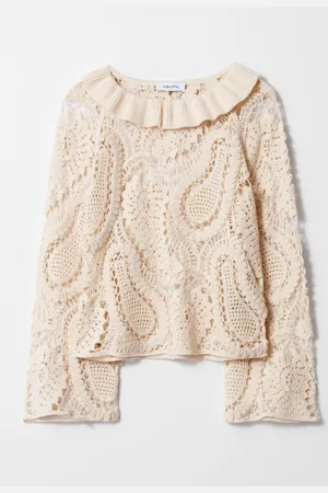 & OTHER STORIES Paisley-Crochet Blouse