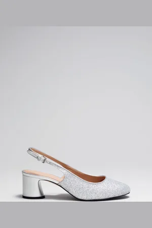 & OTHER STORIES Block-Heel Leather Slingback Pumps