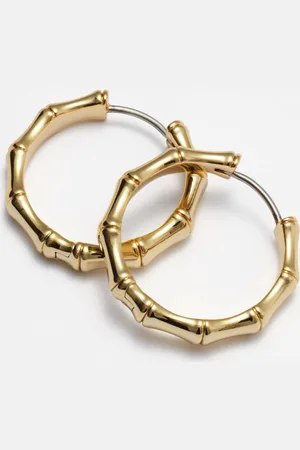 & OTHER STORIES Bamboo-Look Hoop Earrings