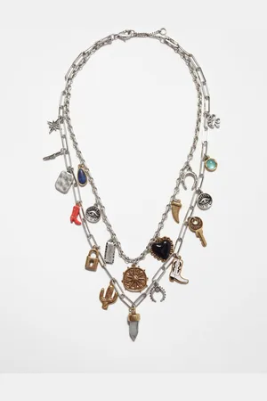 & OTHER STORIES Cowboy-Themed Charm Necklace