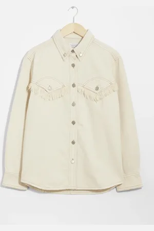 & OTHER STORIES Fringed Oversized Denim Shirt