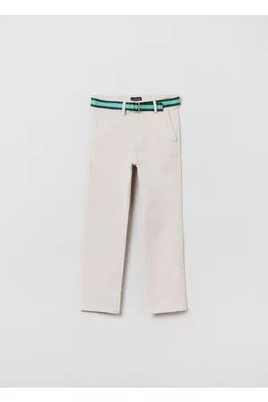 PIOMBO Uomo Pantaloni chinos - Pantaloni Chino Con Cintura, Uomo, Beige chiaro, Taglia: 4