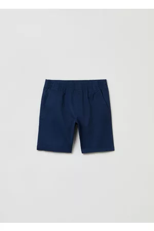OVS Uomo Pantaloni chinos - Bermuda Chino In Cotone Stretch, Uomo, Blu scuro, Taglia: 10-11