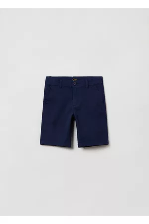 OVS Uomo Pantaloni chinos - Bermuda Chino In Cotone Stretch, Uomo, Blu scuro, Taglia: 3-4