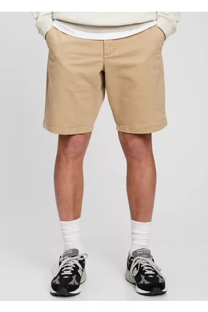 GAP Uomo Pantaloni chinos - Bermuda Chino In Cotone Stretch, Uomo, Marrone khaki, Taglia: 29