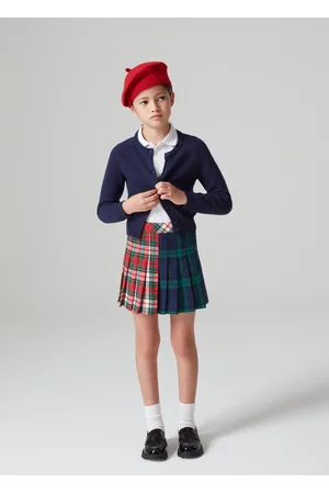 Gonna scozzese bambina ovs hot sale