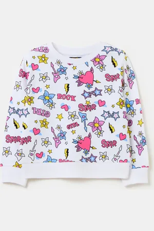 OVS Felpa In French Terry Con Stampa, Bambina