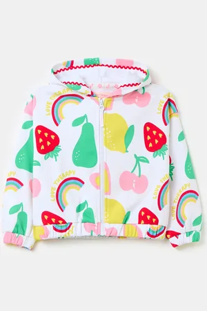 Love Therapy Full-zip Con Cappuccio E Stampa Frutta, Bambina