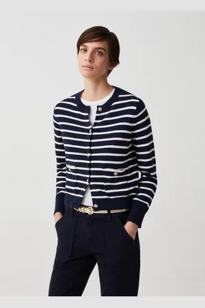 OVS OVS , Cardigan A Righe Con Bottoni Lavorati, Donna