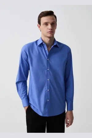 OVS OVS , Camicia Slim Fit Tinta Unita, Uomo