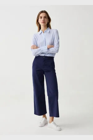 OVS OVS , Pantalone Cropped Wide Leg, Donna