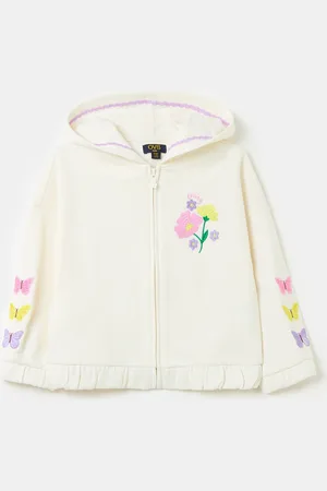 OVS Full-zip Con Cappuccio E Ricami, Bambina