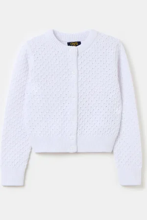 OVS Cardigan Trama A Rombi E Dettagli Traforati, Bambina