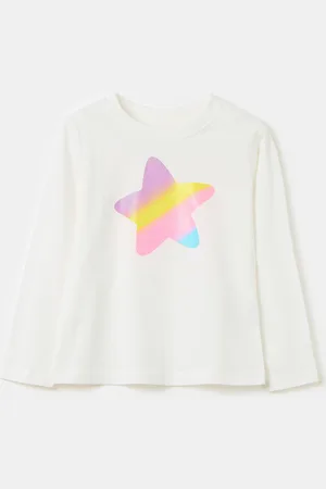 OVS T-shirt A Maniche Lunghe Con Stampa, Bambina