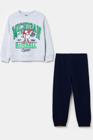 OVS Jogging Set In French Terry Con Stampa, Bambino